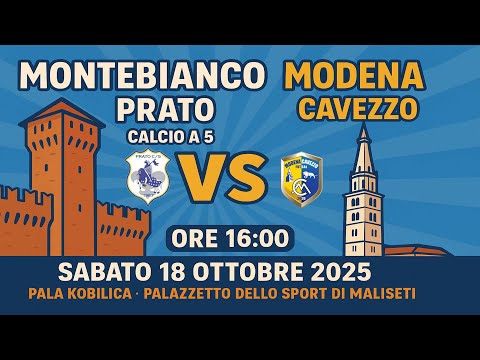 SERIE A2:   MONTEBIANCO PRATO C5 vs MODENA CAVEZZO  (LIVE STREAMING)