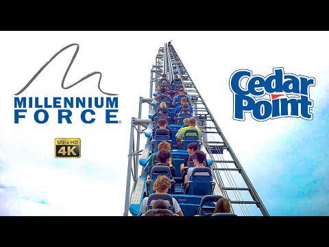 2022 Millennium Force Roller Coaster On Ride Back Seat 4K POV Cedar Point