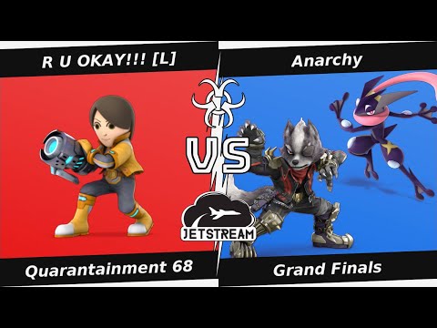 Quarantainment 68 Grand Finals - Anarchy (Wolf, Greninja) Vs R U OKAY!!! [L] (Mii Gunner) - SSBU