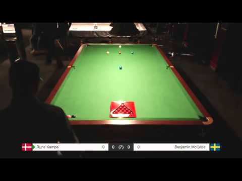 Nordic Snooker Championship 2016 Final - Rune Kampe (DK) vs. Benjamin McCabe (SE)
