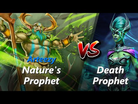 Arteezy safelane Nature's Prophet vs Death Prophet/Tiny | First 10 minutes