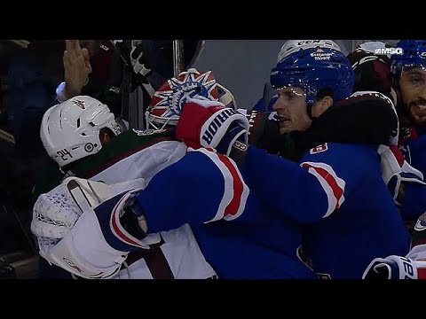New York Rangers Vs Arizona Coyotes End Of Game Scrum