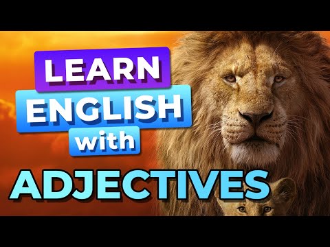 ADJETIVOS en Inglés en El Rey León 2019 (5x) - Aprende Inglés con The Lion King