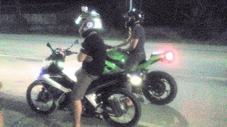 NINJA 250cc vs 135 LC Yamaha Sniper 178cc Drag race