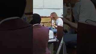 George Martin with The Beatles, Billy Preston and Linda McCartney recording Don’t Let Me Down _1969