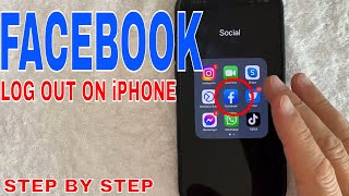 ✅  How To Log Out Of Facebook App On iPhone 🔴