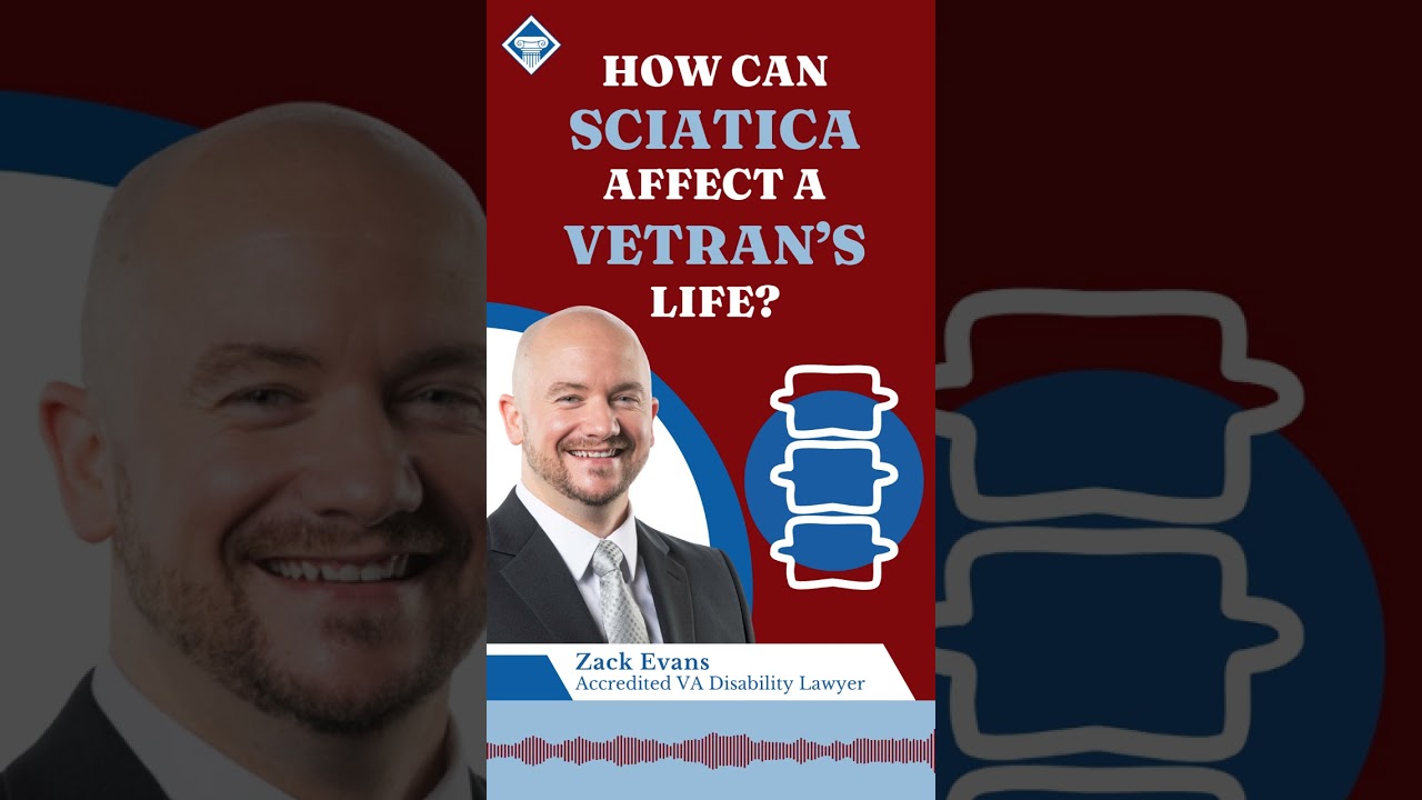 How can sciatica affect a veteran's life?
