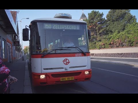 Czech Republic, Prague ride with bus 150 from Lhotka to Kačerov metro station