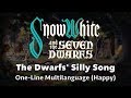 Snow White And The Seven Dwarfs Silly Song One Line Multilanguage Happy