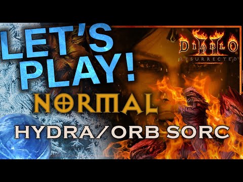 [Normal] Hydra/Frozen Orb Sorceress Guided Playthrough | Diablo 2 Resurrected