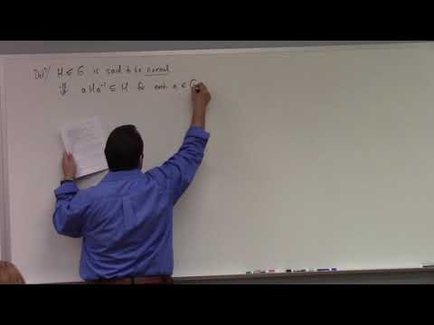 Abstract Algebra: normal subgroups and the Quotient Group, 9-24-18
