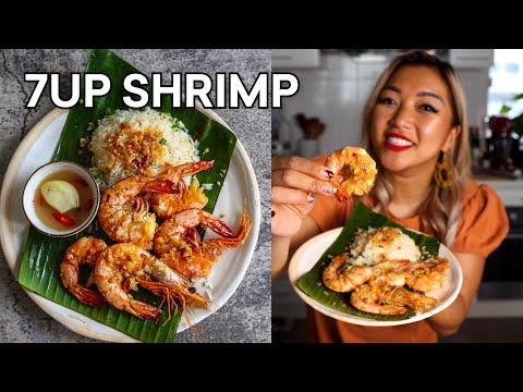 Sweet Garlicky 7UP Shrimp - Easy Filipino One Pan Recipe