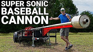 Building The SUPERSONIC BASEBALL Cannon - Behind the Scenes - Smarter Every Day