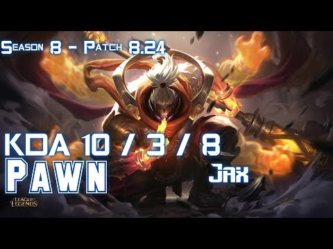 Pawn JAX vs GALIO Mid - Patch 8.24 KR Ranked
