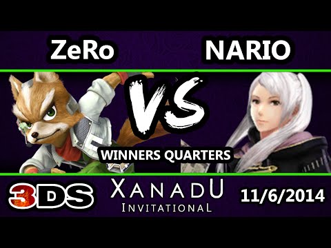 Xanadu Invitational - Zero (Fox) Vs. FS | Nairo (Robin) SSB3DS Winners Quarters - Smash 4 3DS