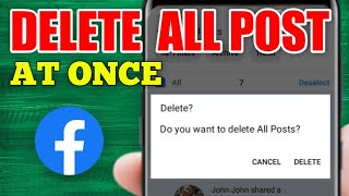 How to Delete ALL POSTS on Facebook (2024)