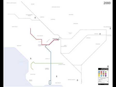 🇺🇸💵 1993-2023 25th anniversary Los Angeles MRT system map