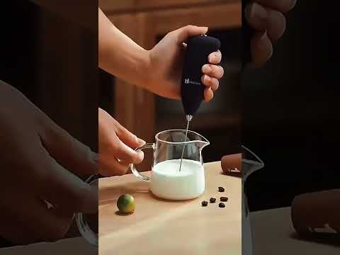Transform Your Coffee Game with This Electric Handheld Milk Frother #aliexpresshome #amazonmusthaves
