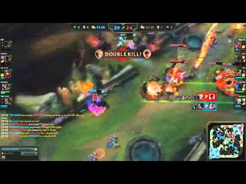 Bjergsen doing work on Twisted Fate for a quad