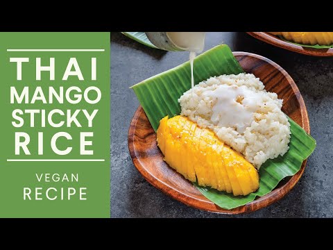 How to make THAI MANGO STICKY RICE 🥭 --one of my favourite desserts! (Vegan)