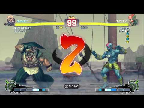 KEIKE DESORA [Gouken] vs kenji207 [Dhalsim] SSF4 Japanese Online Ranked Matches - TRUE-HD