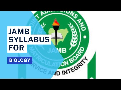 Official JAMB Syllabus For Biology 2023