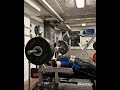140kg Bench Press with close grip - legs up - warm up