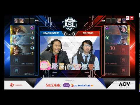 HEADHUNTERS vs  BTR Match 1 - ASL Season 2 AOV