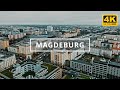 Magdeburg Germany 4K Drone Footage With Subtitles