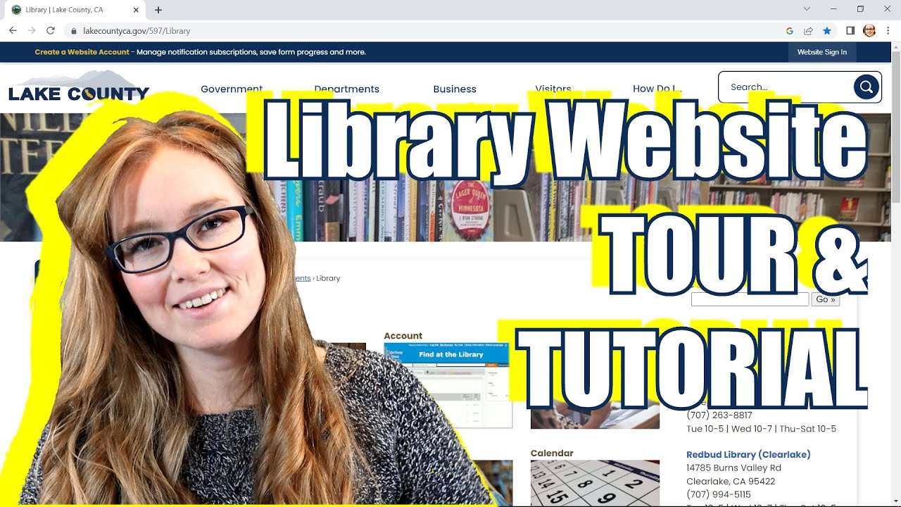 NEW Library Website Tour & Tutorial