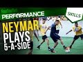Neymar plays 5-a-side | Tricks and skills