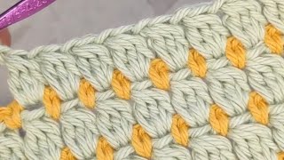 👋 Granny Cluster Crochet Stitch 🧶 Very Pretty and Easy, Great for a Quick Baby Blanket 💐