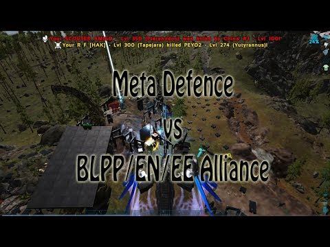 [Ark Official PvP] Meta defence VS EN/BLPP | Titan & Tek Tapejara combo LOL