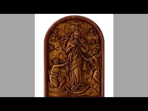 Preview Virgin Mary - 3D Model STL for CNC