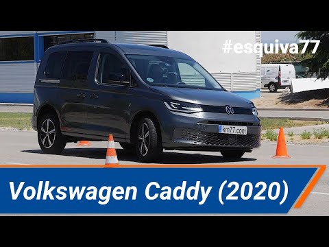 Volkswagen Caddy (2020) – Maniobra de esquiva (moose test) y eslalon | km77.com