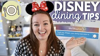 DISNEY DINING TIPS! 🍴✨ securing ADRs, 60 days advance dining & best Walt Disney World restaurants 🏰