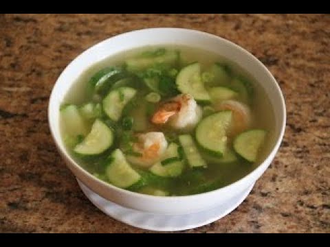 , title : 'Zucchini with Shrimp Soup (Canh bí ngòi nấu tôm) Recipe'