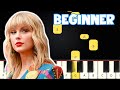 Willow - Taylor Swift | Beginner Piano Tutorial | Easy Piano
