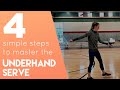 4 Steps to Master the Underhand Serve | How to Serve a Volleyball for Beginners