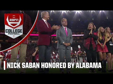 Alabama honors Nick Saban by naming field at Bryant-Denny Stadium after him | ESPN College Football