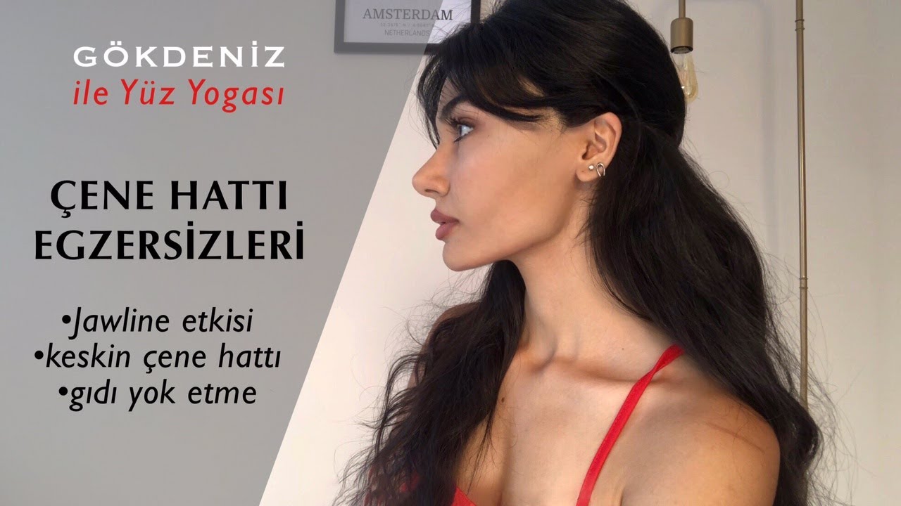 ÇENE HATTINI KESKİNLEŞTİRMEK İÇİN YÜZ YOGASI/Jawline egzersizi&Gıdı yok etme|Gökdeniz ile Yüz Yogası