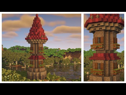 Minecraft | How to build a Wizard Tower [ Tutorial ]