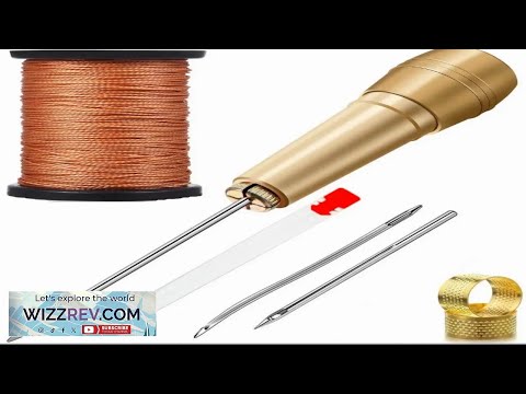 Leather Sewing Kit DIY Leather Sewing Awl Needle With Copper Handle Set Review