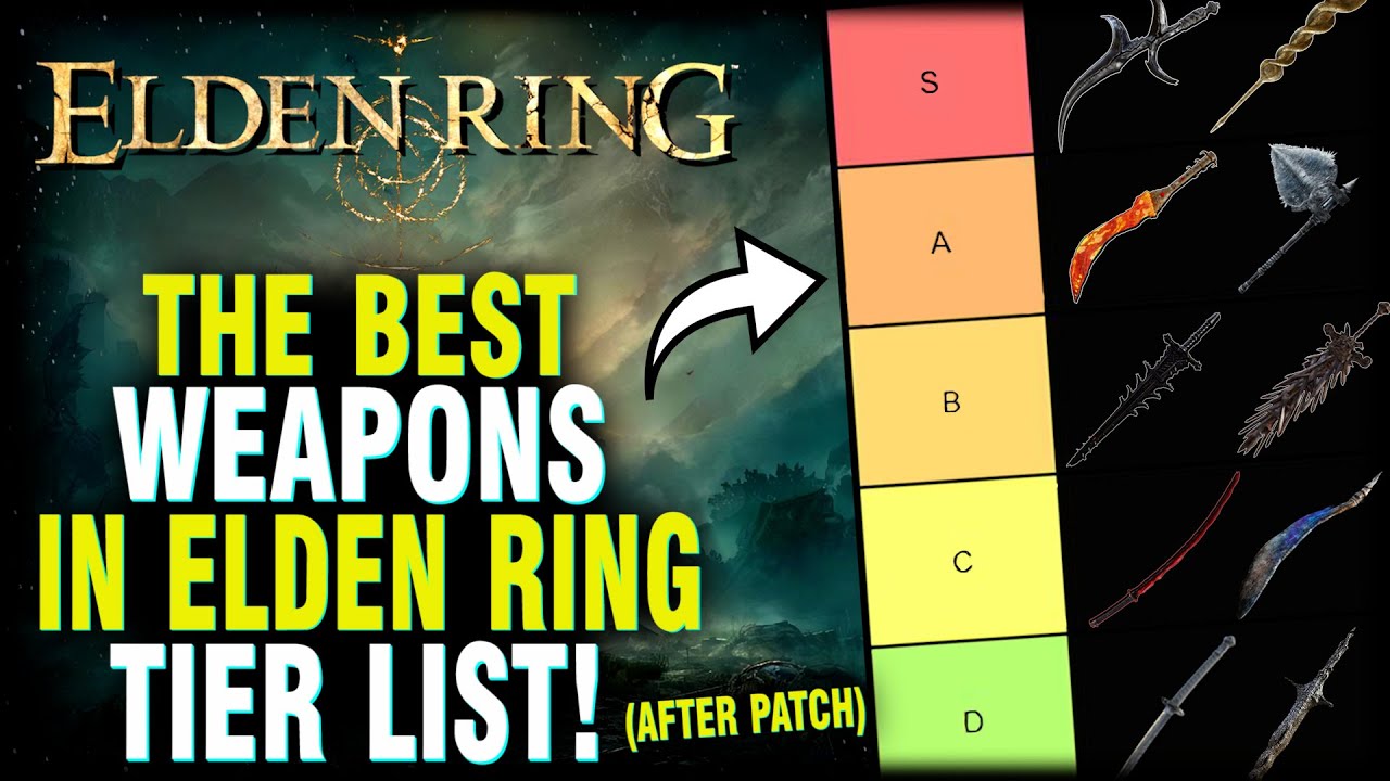 Elden Ring - The Best Weapons In the Game Tier List (You NEED These Weapons)