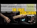 The Final Countdown | Guitar Cover Tab | Guitar Solo Lesson | Backing Track with Vocals 🎸 EUROPE