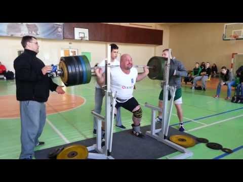 893 lb / 405 kg Raw w. Wraps Squat - Vidas Blekaytis