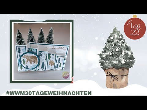 Pop Up Z-Fold-Block Card / besondere Kartenform / unterwegs im Wald / Produkte von Stampin' Up!