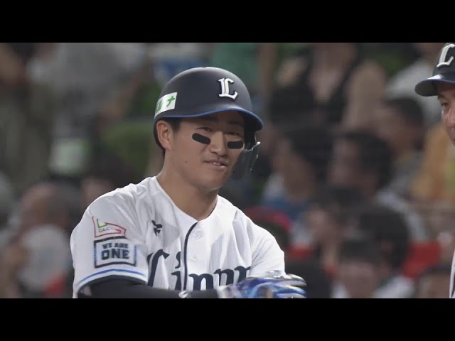【4回裏】移籍後初安打!! ライオンズ・野村大樹 センター前へのヒットでチャンス拡大!! 2024年7月10日 埼玉西武ライオンズ 対 北海道日本ハムファイターズ