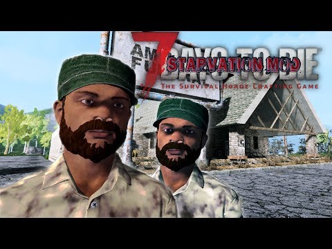 FISHERMAN BODYGUARDS | Let's Play 7 Days to Die Starvation Mod Part 1 | First Look - Solo Survival