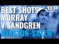Andy Murray v Tennys Sandgren: Best Shots & Match Point | Winston-Salem 2019